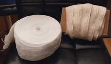 2 x 20 METRE ROLLS OF CURTAIN TAPE  :  1 x 75mm wide    /    1 x 25mm wide