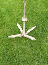 Galvanised Four Prong Grapnel Anchor 3.5 Kg Folding River Fishing Boat 4 tine