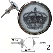 Glass & Metal Vintage Door Knobs Shabby Chic Mix Match Drawer Cupboard Handles 