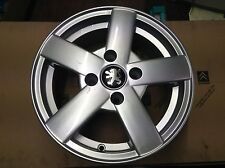 Genuine new Peugeot alloy wheel 206 9715 1R Quick silver Hurricane J14 H2