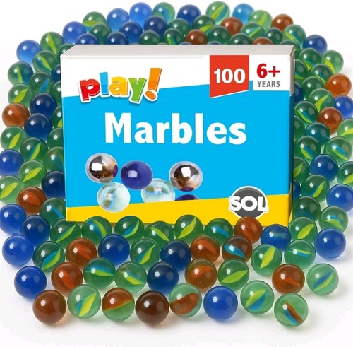 100pk glass marbles for kids - 100pk,