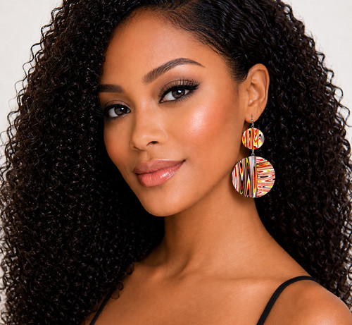 African statement earrings - statement,