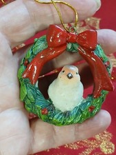 3 VTG 80-90s Birds in Wreaths