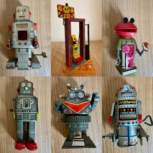 1960s japanese tin robot - japanese,