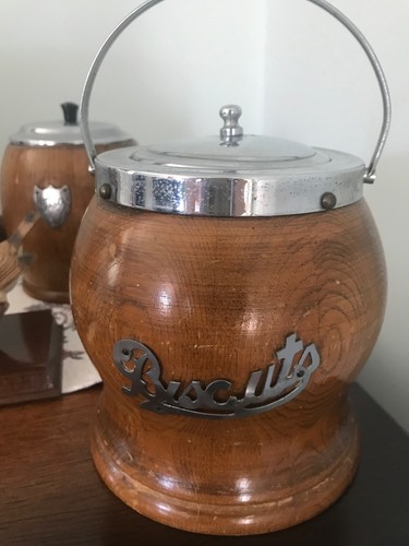Vintage wooden biscuit - biscuit, barrel