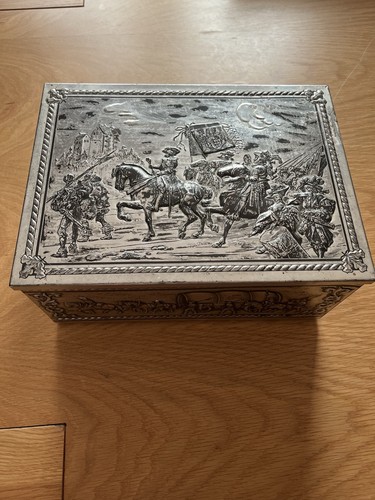 Vintage embossed tin - vintage, with
