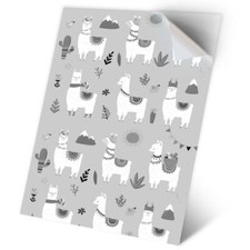 1 x Vinyl Sticker A2 - BW - ky Llama Cartoon Alpaca #35598