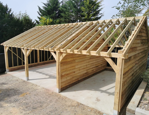 Full oak frame - full, bay