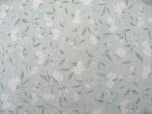 Flower sweetpea toile cotton - flower,