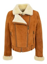 Womens Real Sheepskin Aviator