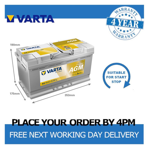 Varta agm car battery - agm,