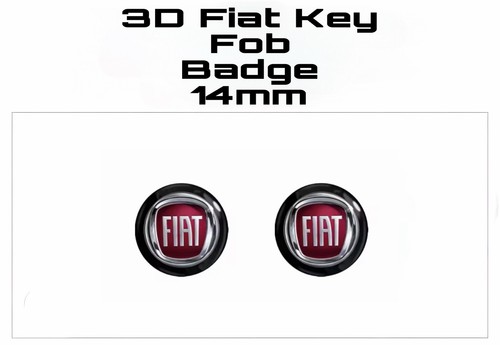 Fiat key fob badge - key, 14mm