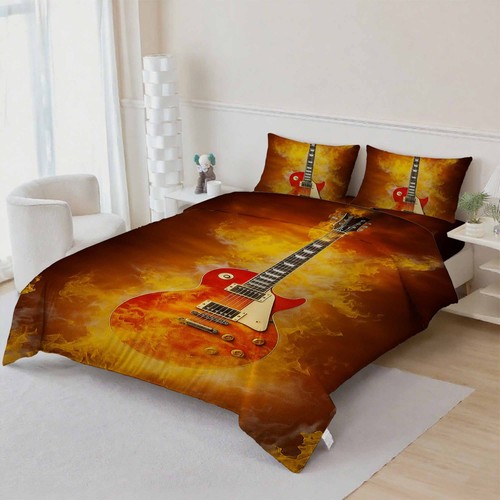 Guitar quilt cover - quilt, set