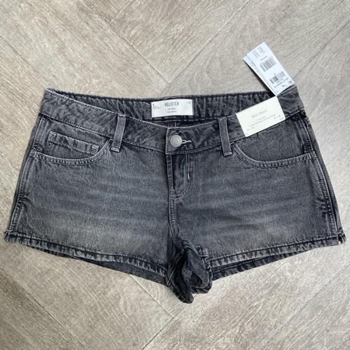 Hollister black grey denim low - black/grey,