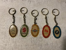 Assorted Car Marque Key Ring/fob X 5 Benz BMW Toyota Datsun Suzuki