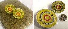 Shotgun Cartridge Cap Lapel Pin Badge - Birthday Christmas shooting gift