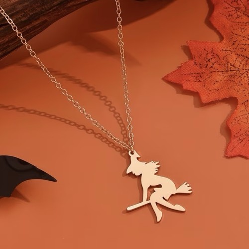 Rose gold plated witch - gold,