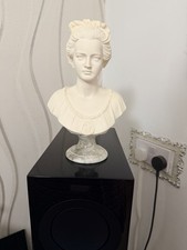 1980's Victorian Style Bust of a Lady on Alabaster base by Arnaldo Giannelli