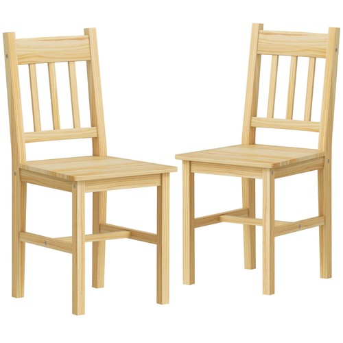 Homcom dining chairs set 2 - homcom,