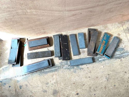 Vintage oil honing stones - vintage,