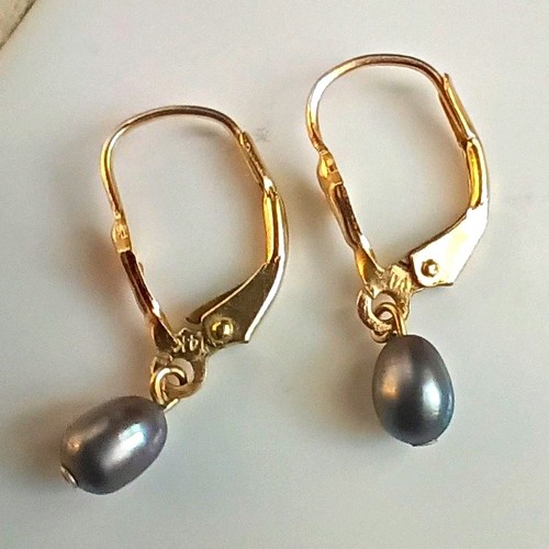 Black seed pearl - seed, gold