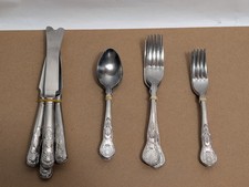Set Of 16 Matching Stainless Steel Cutlery Kings Pattern