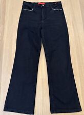 Black Womens Bootcut Not Your Daughters Jeans NYDJ Tummy Tuck UK14 W28 L29