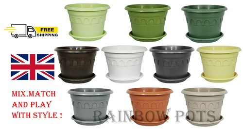 Plastic plant pots decor - ,