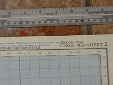 HOLY ISLAND. WW2 , WAR REVISION 1940 MAP.  O.S.  Paper Map.