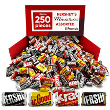 Hershey's Miniatures Assortment Chocolate, Bulk Christmas Party Candy (5 Pounds)
