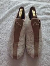 Evisu White Slip On Trainers