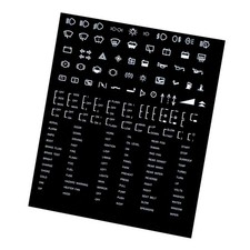 Dash Board Sticker/Label Sheet