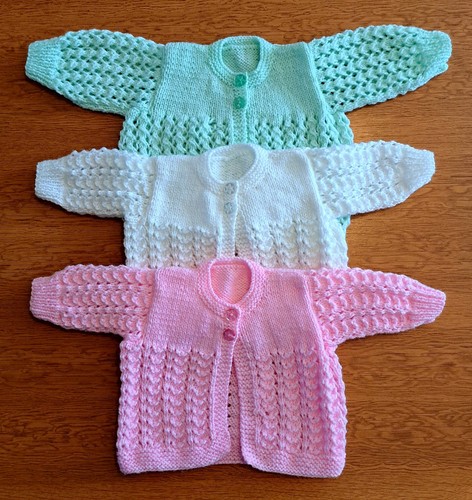 Three new baby knitted - new,