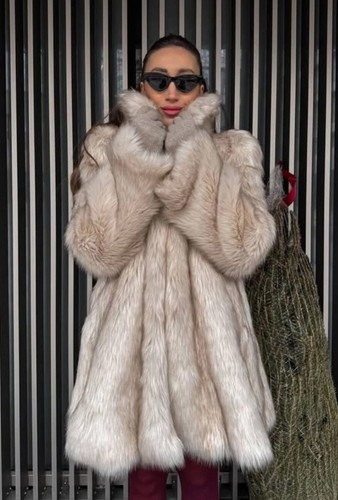 Zara faux fur coat - faux,