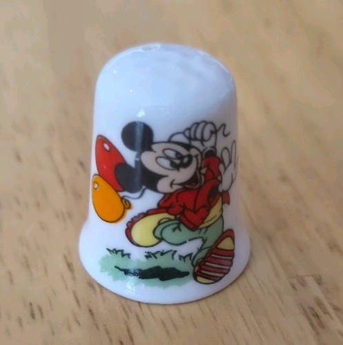 Mickey mouse china thimble - mickey,