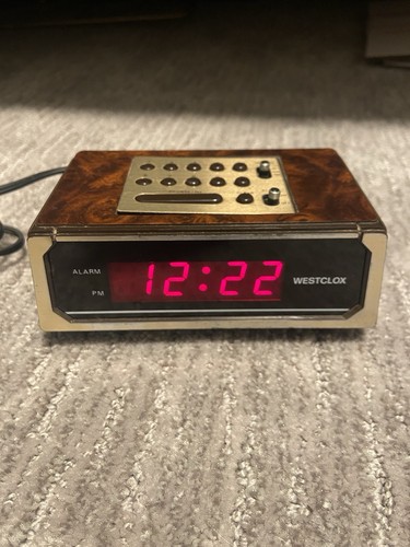 Vintage westclox 22715 retro - vintage,