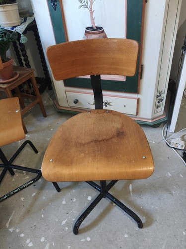 Old industrial swivel chair - industrial,