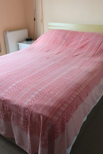 Ikat bedspread throw - throw, x