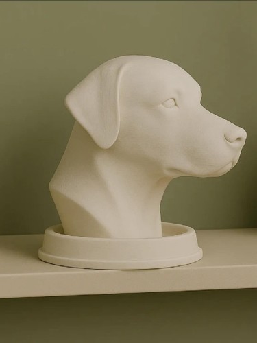 Labrador dog bust - labrador, sculpture