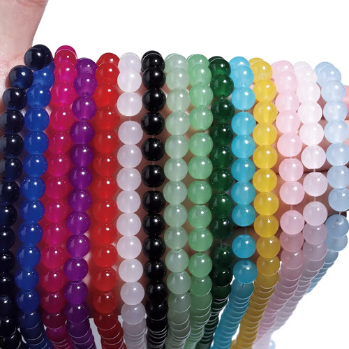 1strand 8mm beads opaque - beads,