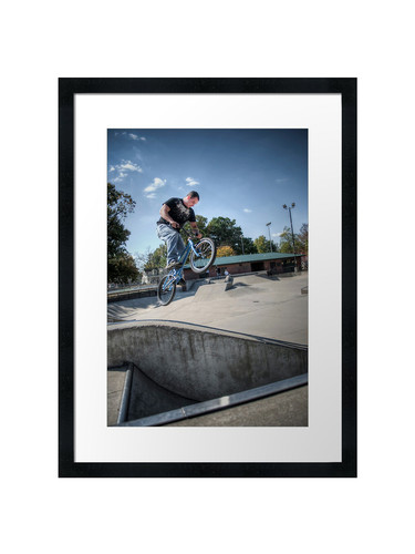 Bike jump framed wall art - bike,