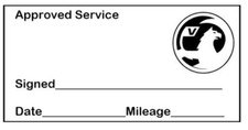 Vauxhall garage service maintenance rubber stamp (47 x 18mm)