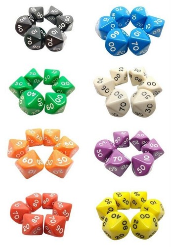 Poly dice various - poly, d%'s.