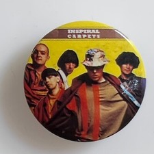 Vintage Inspiral Carpets Pin Badge Madchester Indie Band 25 mm