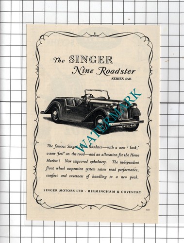 Singer nine roadster - roadster, car