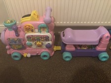 VTech 4-in-1 alphabet train ride on in pink 