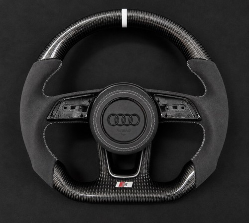 Audi white stripe carbon fibre - audi,
