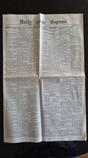The Daily Express Newspaper Issue No1 dated April 24 1900 Re-print copy