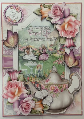Handcrafted birthday card - 3d,