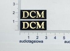 DCM Time Window  - Time Frame Speaker Badge Logo Custom Pair Incised Gold/Black